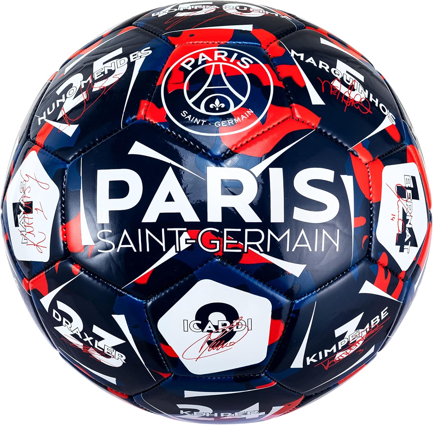 Ballon de Football PSG  Signatures des Joueurs - Paris Saint Germain - Taille 5 Paris Saint-Germain