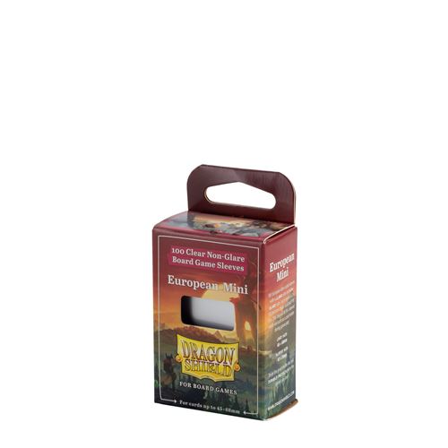 Pack 100 protège-cartes Board Game Sleeves Dragon Shield European Mini 45 x 68 mm