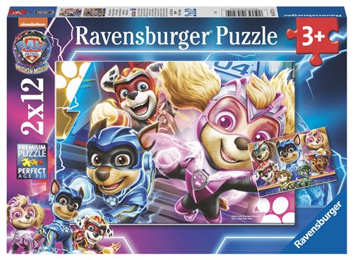 Pack 2 puzzles x 12 pièces Ravensburger Pat'Patrouille Film