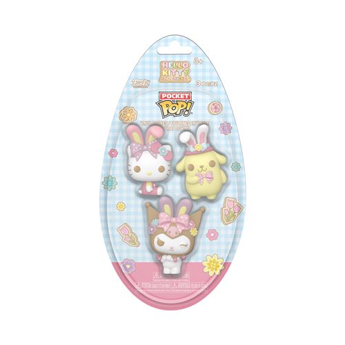 Pack 3 Figurines Funko Pocket Pop Egg Spring Hello Kitty