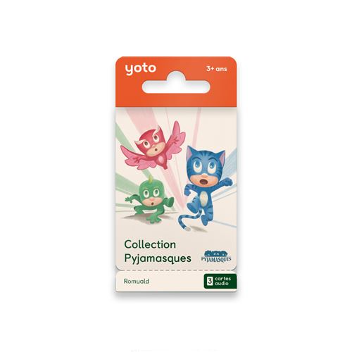 Pack 3 cartes audio pour conteuse d'histoire Yoto Collection Pyjamasques
