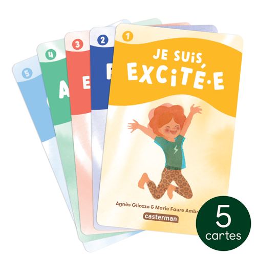 Pack 5 cartes pour conteuse d'histoire Yoto Le yoga des émotions