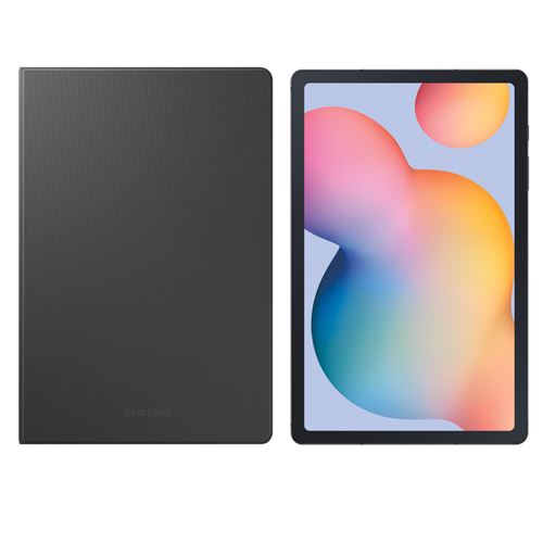 Pack Tablette Samsung Galaxy Tab S6 Lite 10,4" 128 Go Gris + Book Cover Galaxy Tab S6 Lite