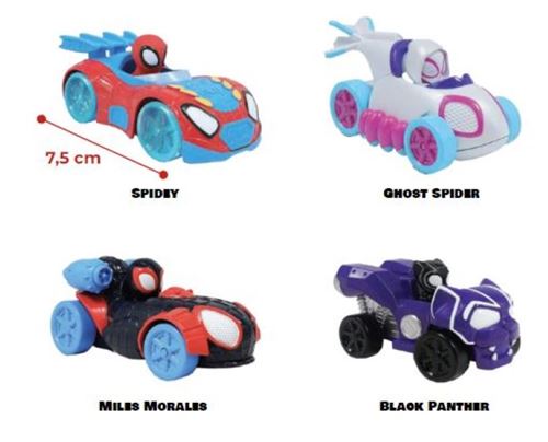 Pack de 4 véhicles Spidey And His Amazing Friends Diecast