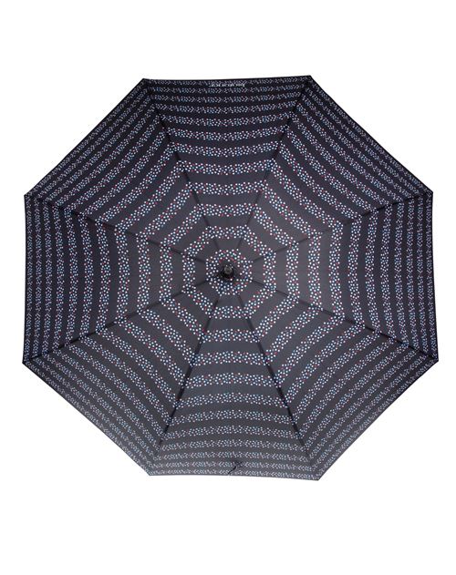 Parapluie 3 sections automatique Isotoner Rayure Bijoux