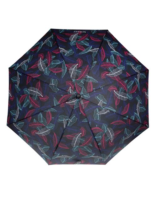 Parapluie 3 sections manuelle Isotoner Feuille Tropicale