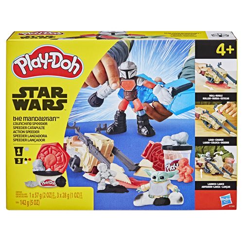 Pâte à modeler Play Doh Star Wars The Mandalorian Speeder catapulte