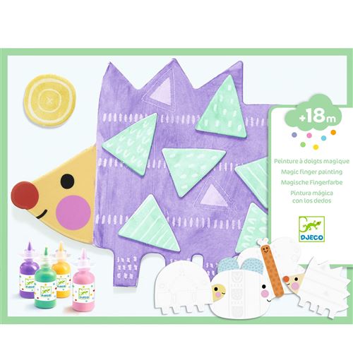 Peinture enfant Djeco Peinture à doigts magique Petites formes