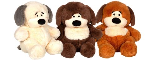 Peluche Gipsy Chubby Dog 40 cm Modèle aléatoire