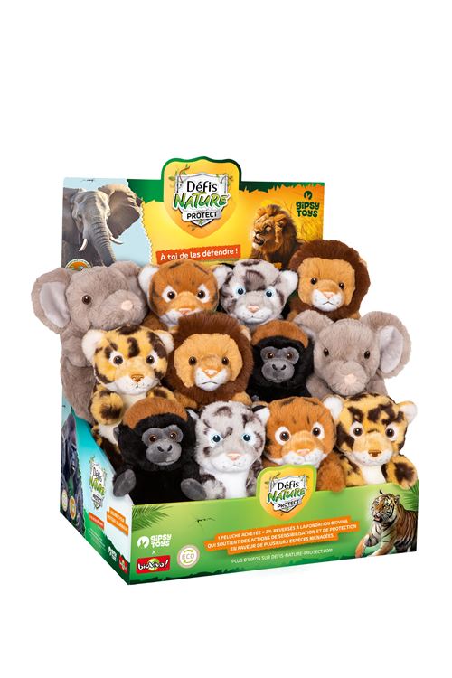 Peluche Gipsy Défis Nature Protect 15 cm Modèle aléatoire