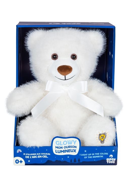 Peluche Gipsy Glowy Mon ourson lumineux 25 cm