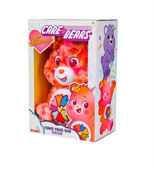 Peluche Nicotoy Bisounours Flower Power Box 35 cm