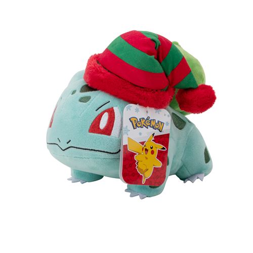 Peluche Pokémon Seasonal Holiday Bulbasaur with Striped Hat W4