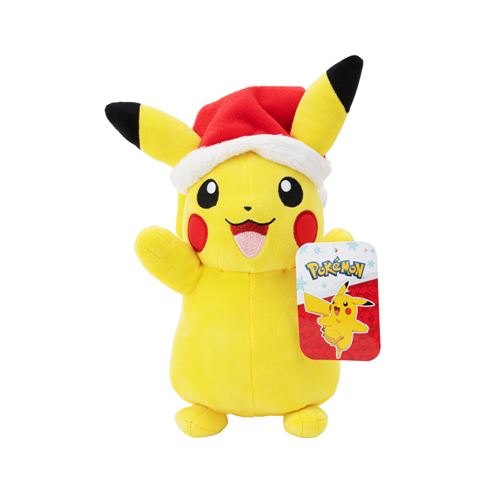 Peluche Pokémon Seasonal Holiday Pikachu with Santa Hat W4