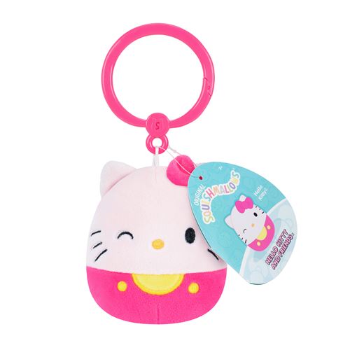 Peluche Squishmallows Clip-on Hello Kitty and Friends Modèle aléatoire
