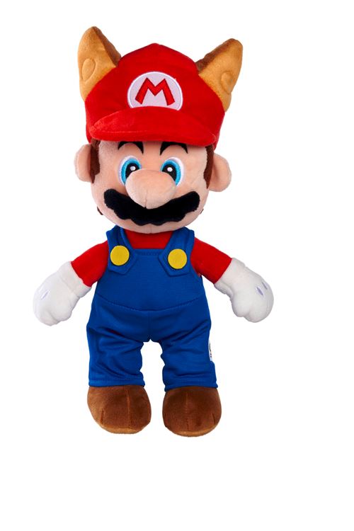 Peluche Super Mario Racoon Mario 30 cm