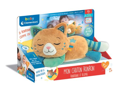 Peluche interactive Clementoni Mon Chaton Ronron Ronronne et respire