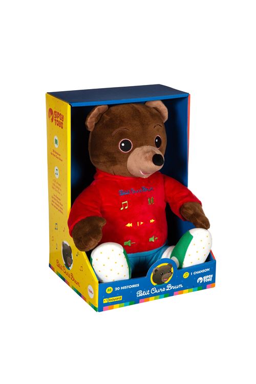 Peluche interactive Gipsy Petit ours brun 28 cm Edition spéciale 50 ans
