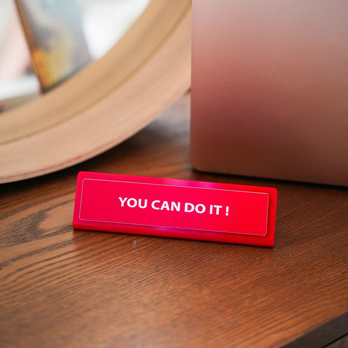 Plaque de bureau personnalisée message humour - Mieux que des fleurs