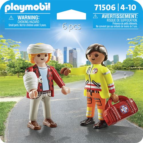 Playmobil 71506 Secouriste avec blessé