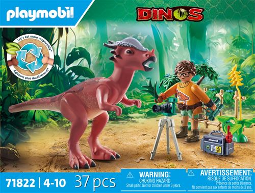 Playmobil Dinos 71822 Stygimoloch, chercheur et accessoires