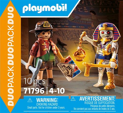 Playmobil Duo Pack 71796 Chasseur de trésors avec momie