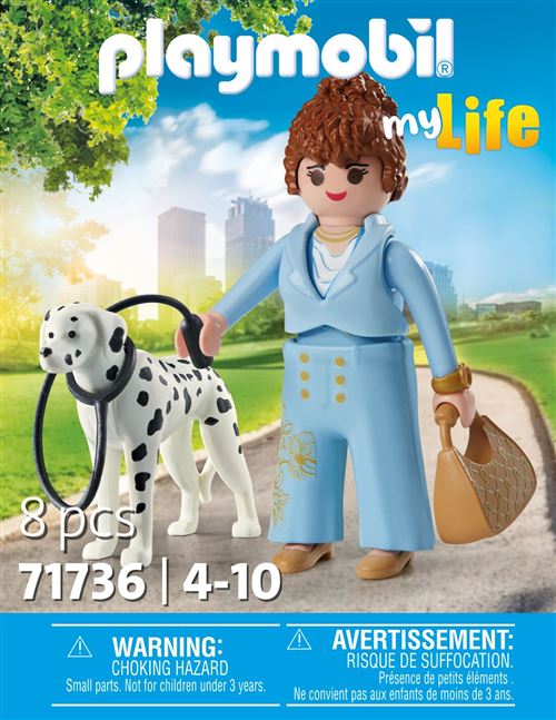 Playmobil My Life 71736 Femme d'affaire avec son Dalmatien
