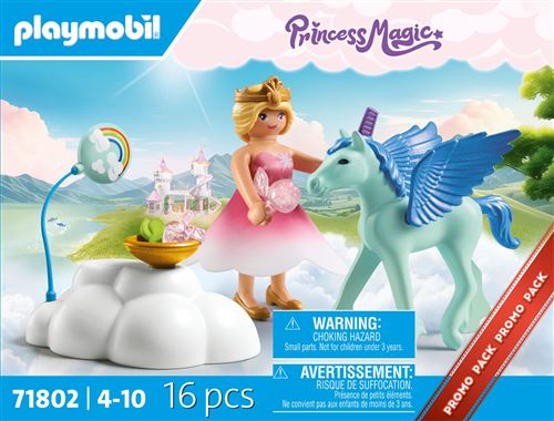 Playmobil Princess Magic 71802 Princesse et poulain ailé avec nuage