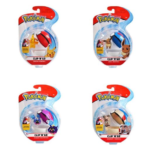 Poké Ball Pokémon avec sa figurine 5 cm Modèle aléatoire