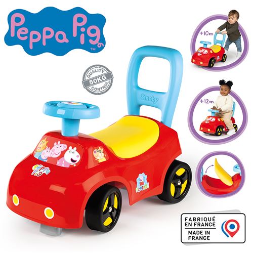 Porteur bébé auto Little Smoby Peppa Pig