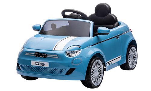 Porteur bébé radiocommandé Turbo Challenge Fiat 500e bleu