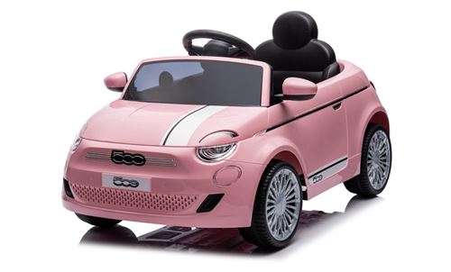 Porteur bébé radiocommandé Turbo Challenge Fiat 500e rose