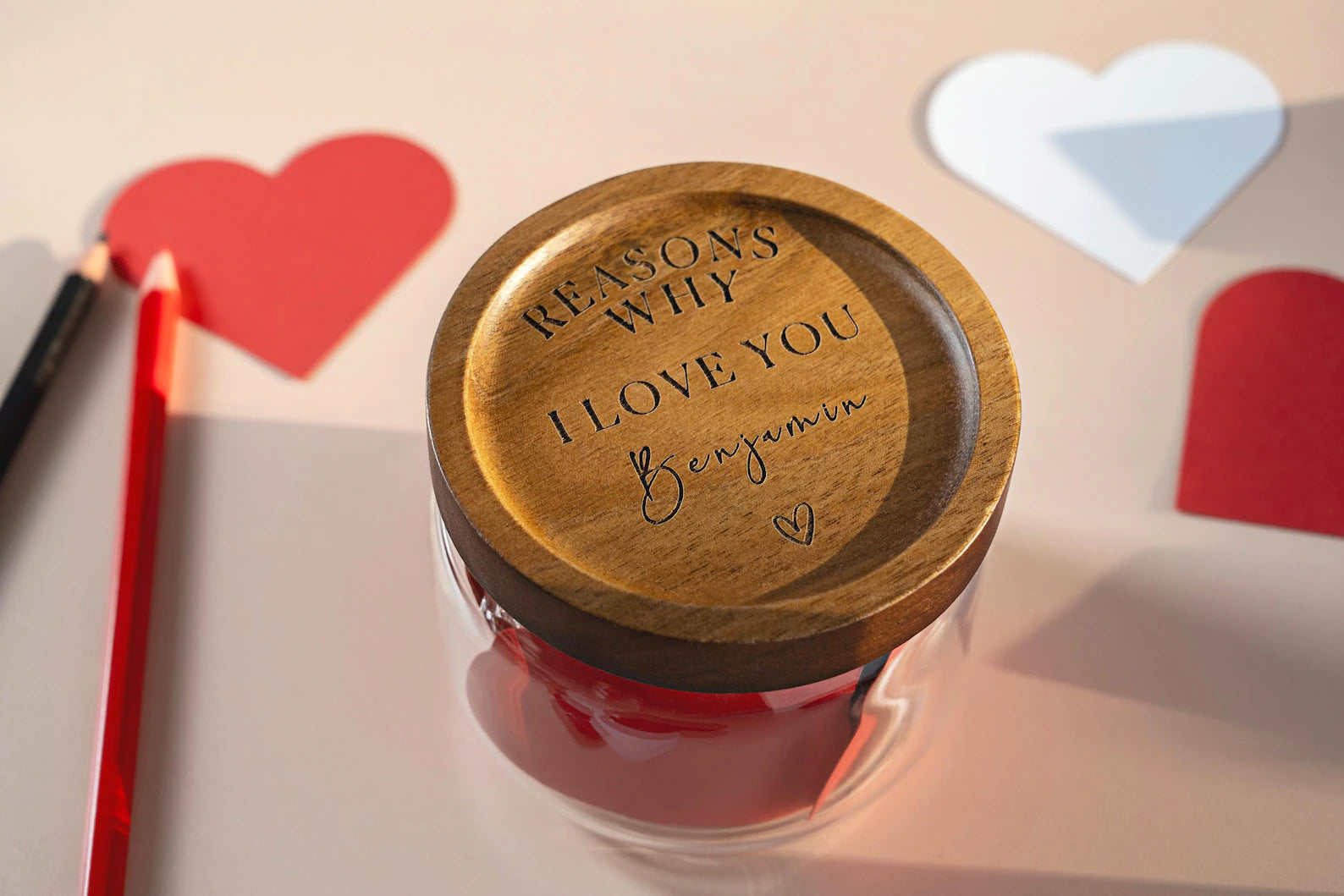 Pot d’amour en bois gravé Etsy
