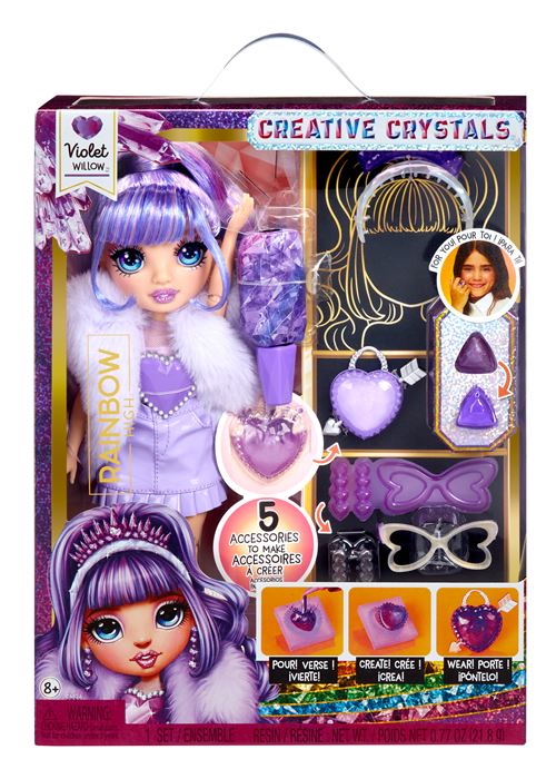 Poupée Mannequin Rainbow High Cristal 27 cm Violet