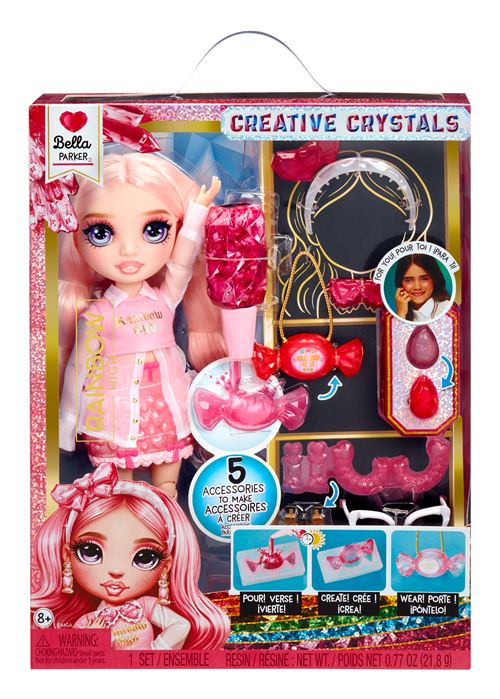 Poupée Rainbow High Cristal Mannequin Bella 27 cm