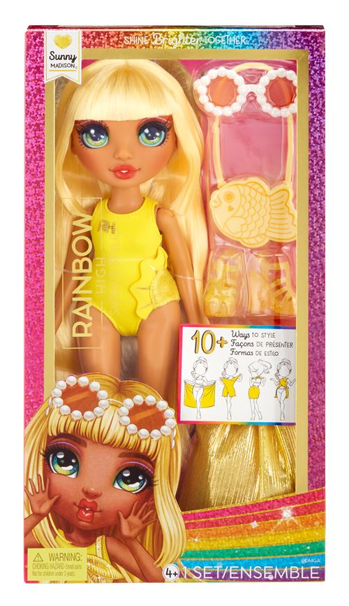 Poupée Rainbow High Swim & Style Sunny