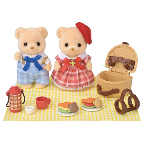 Poupée Sylvanian Families Le pique-nique gourmand des Ours Biscuit