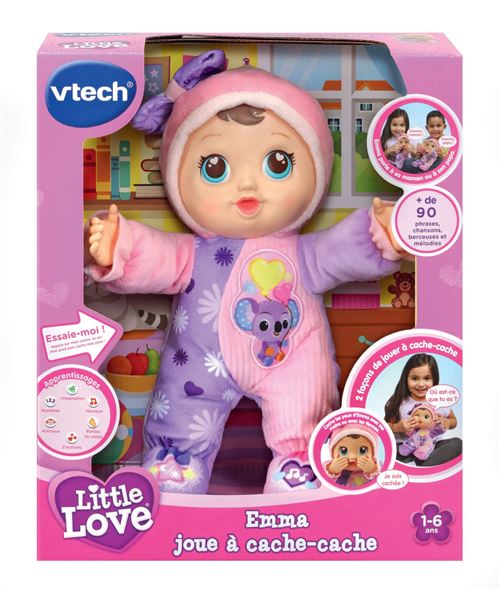 Poupon Vtech Little Love Emma joue à cache-cache