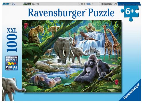Puzzle 100 pièces XXL Ravensburger Les animaux de la jungle