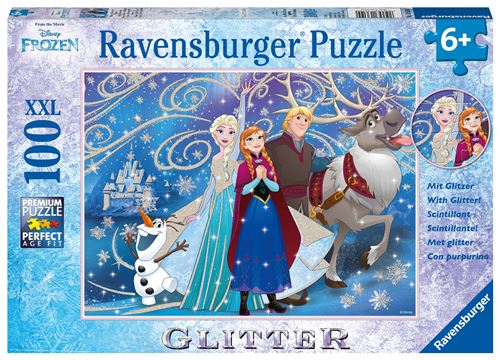 Puzzle 100 pièces XXL Ravensburger Neige étincelante Disney La Reine des Neiges
