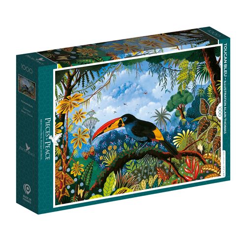 Puzzle 1000 pièces Alize Pieces & Peace Toucan bleu