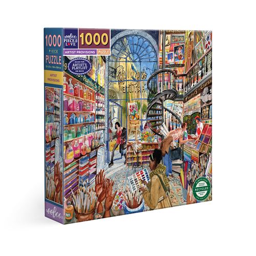 Puzzle 1000 pièces Eeboo Artist's Provisions