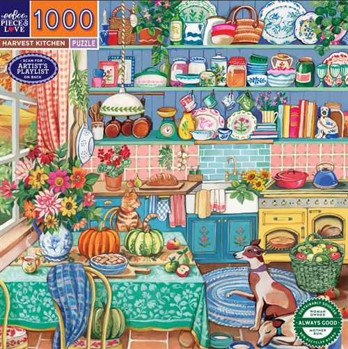 Puzzle 1000 pièces Eeboo Harvest Kitchen