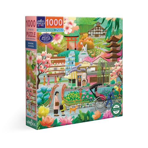 Puzzle 1000 pièces Eeboo Seasons in Kyoto