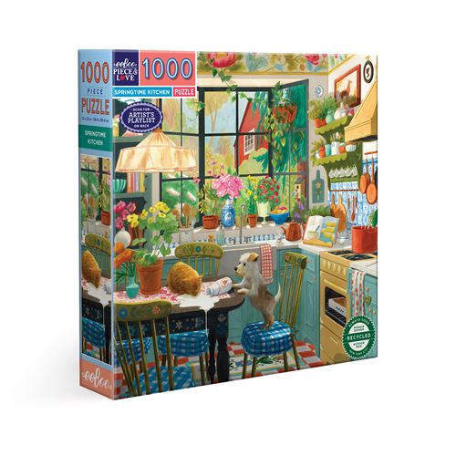 Puzzle 1000 pièces Eeboo Springtime Kitchen