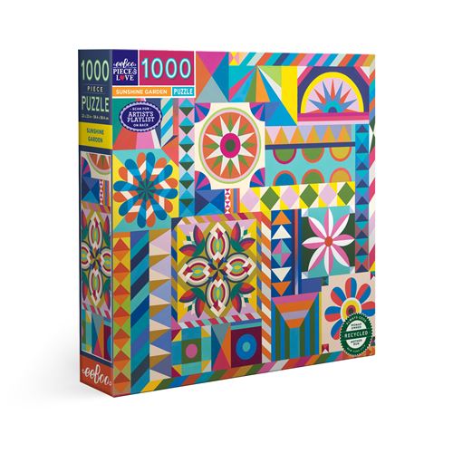 Puzzle 1000 pièces Eeboo Sunshine Garden