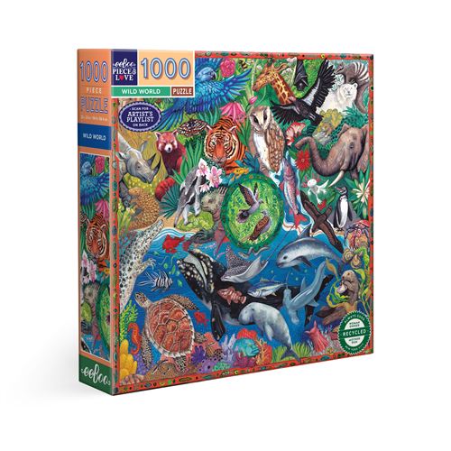 Puzzle 1000 pièces Eeboo Wild World