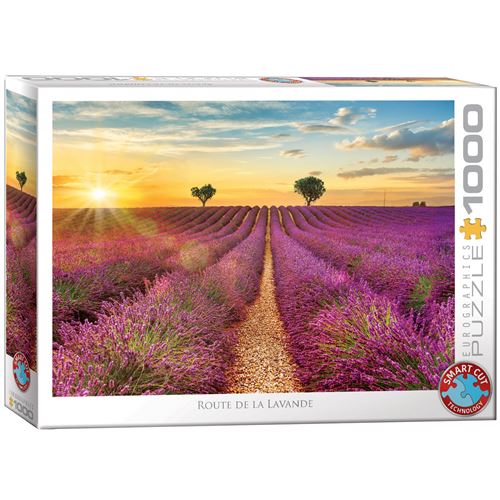 Puzzle 1000 pièces Eurographics Route de la lavande