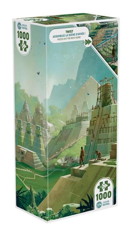 Puzzle 1000 pièces Iello Twist Ancient Pyramids