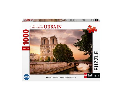 Puzzle 1000 pièces Nathan Notre-Dame de Paris au crépuscule